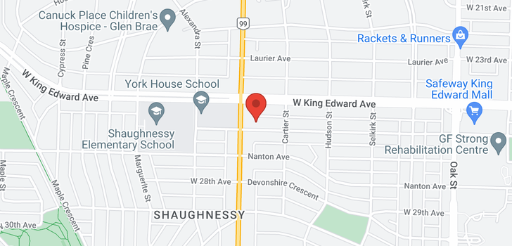 map of 1471 W 26TH AVENUE